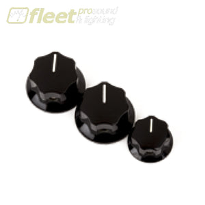 Fender Jazz Bass Knobs Black (2 Large 1 Small) 0991370000 Guitar Parts