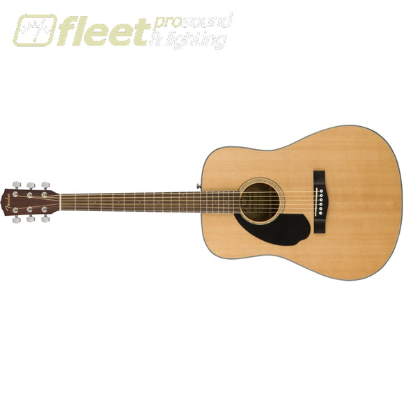 Fender Lefty CD-60S Dreadnaught Walnut Fingerboard- Natural (0970115021) LEFT HANDED ACOUSTICS