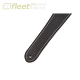Fender Monogram Leather Strap - Black (0990681006) STRAPS