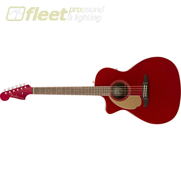 Fender Newporter Player Left-Handed Walnut Fingerboard Guitar - Candy Apple Red (0970748009) LEFT HANDED ACOUSTICS