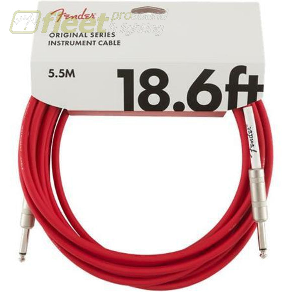 Fender Original Series Cable 1/4 to 1/4 - 18.6 - Fiesta Red (0990520010) GUITAR PARTS