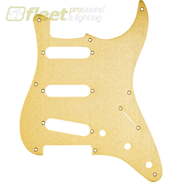 Fender Pickguard Stratocaster S/S/S 8-Hole Mount - Gold Anodized Aluminum 1-Ply (0992143000) GUITAR PARTS