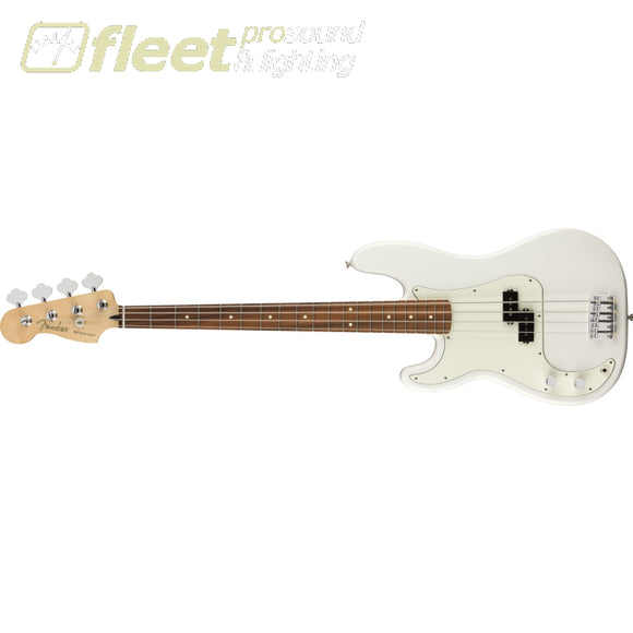 Fender Player Precision Bass Left-Handed Pau Ferro Fingerboard Guitar - Polar White (0149823515) 4 STRING BASSES