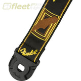 Fender Quick Grip Locking End Strap Black Yellow and Brown 2 (0990629001) STRAPS