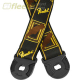 Fender Quick Grip Locking End Strap Black Yellow and Brown 2 (0990629001) STRAPS