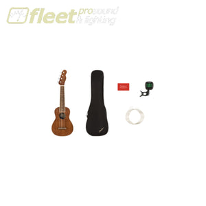 Fender Seaside Soprano Ukulele Pack Walnut Fingerboard - Natural (0971610022) UKULELES