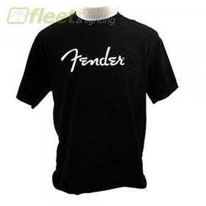Fender Spaghetti Logo T-Shirt Black Size: Large Clothing