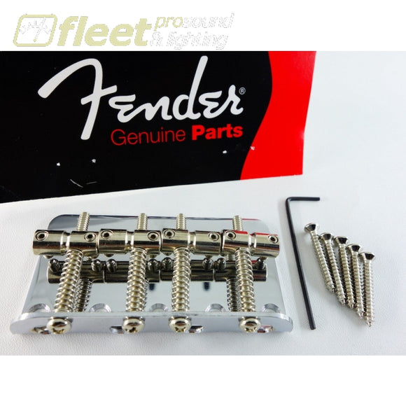 Fender Standard Series Bass Bridge Assembly - Chrome (0040798049) GUITAR PARTS