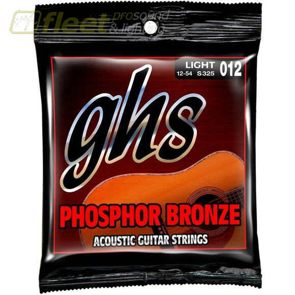 Ghs S325 Phosphor Bronze Light Acoustic Guitar Strings 5-Pack Guitar Strings