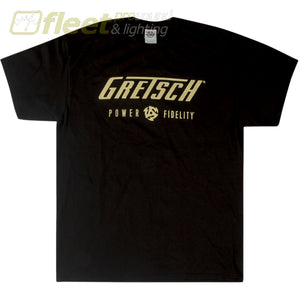 Gretsch 9227638506 Power & Fidelity Logo Shirt - Medium CLOTHING