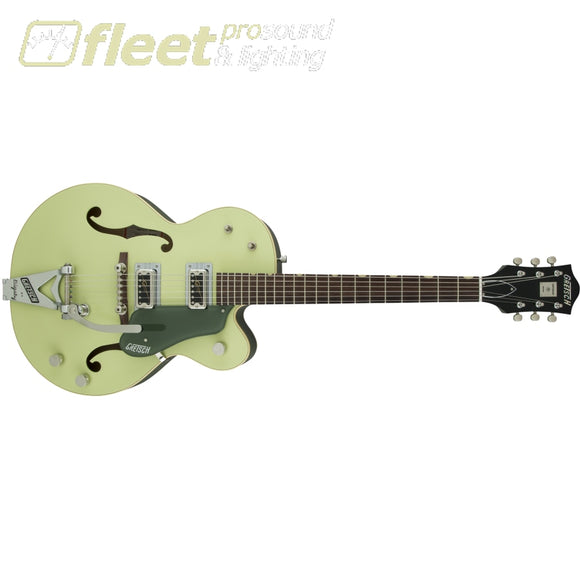 Gretsch G6118T-60 Vintage Select Edition ’60 Anniversary Hollow Body with Bigsby TV Jones Guitar - 2-Tone Smoke Green (2401201871) HOLLOW 