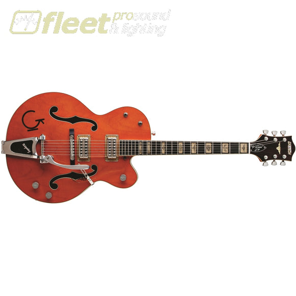 Gretsch G6120RHH Reverend Horton Heat Signature Hollow Body with Bigsby Ebony Fingerboard Guitar - Orange Stain Lacquer (2401217822) HOLLOW 