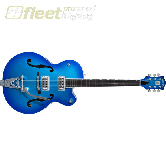 Gretsch G6120T-HR Brian Setzer Signature Hot Rod Hollow Body with Bigsby Rosewood Fingerboard Guitar - Candy Blue Burst (2401215836) HOLLOW 