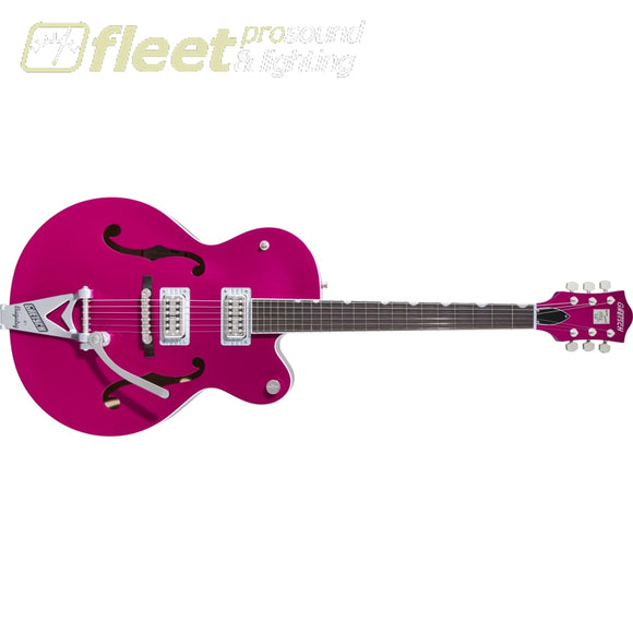 Gretsch G6120T-HR Brian Setzer Signature Hot Rod Hollow Body with Bigsby Rosewood Fingerboard Guitar - Candy Magenta (2401215856) HOLLOW 