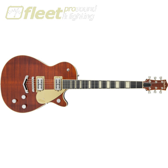 Gretsch G6228FM Players Edition Jet BT with V-Stoptail and Flame Maple Ebony Fingerboar Guitar - Bourbon Stain (2413500878) SOLID BODY 