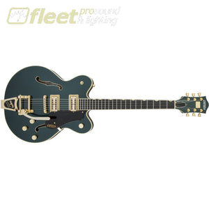 Gretsch G6609TG Players Edition Broadkaster Center Block Double-Cut with String-Thru Bigsby and Gold Hardware Guitar - Cadillac Green 