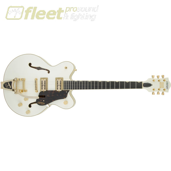 Gretsch G6609TG Players Edition Broadkaster Center Block Double-Cut with String-Thru Bigsby and Gold Hardware Guitar - Vintage White 