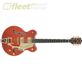 Gretsch G6620TFM Players Edition Nashville Center Block Double-Cut with String-Thru Bigsby and Flame Maple Filter’Tron Pickups - Orange 