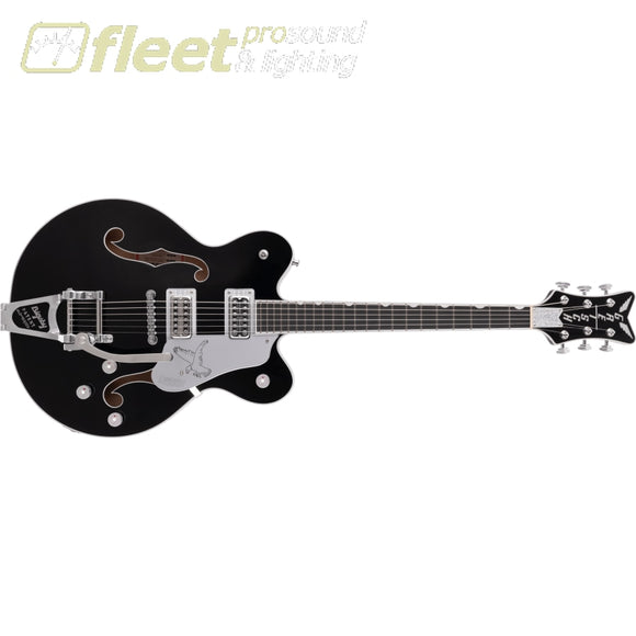 Gretsch G6636TSL Players Edition Silver Falcon Center Block Double-Cut with String-Thru Bigsby Filter’Tron Pickups Guitar - Black 