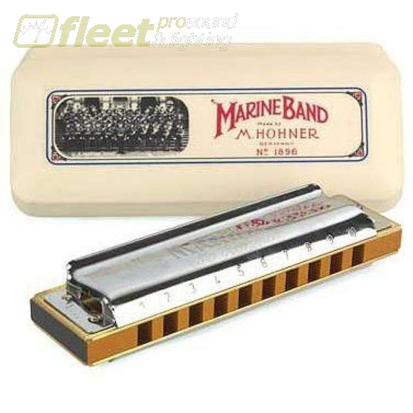 Hohner Marine Band 1896/bf Diatonic Harmonica Hand Crafted - Key Of B-Flat Harmonicas