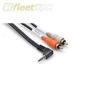 Hosa CMR-206R 1/8S 90 Degree to 2xRCA Cable - 6 Foot PATCH CABLES
