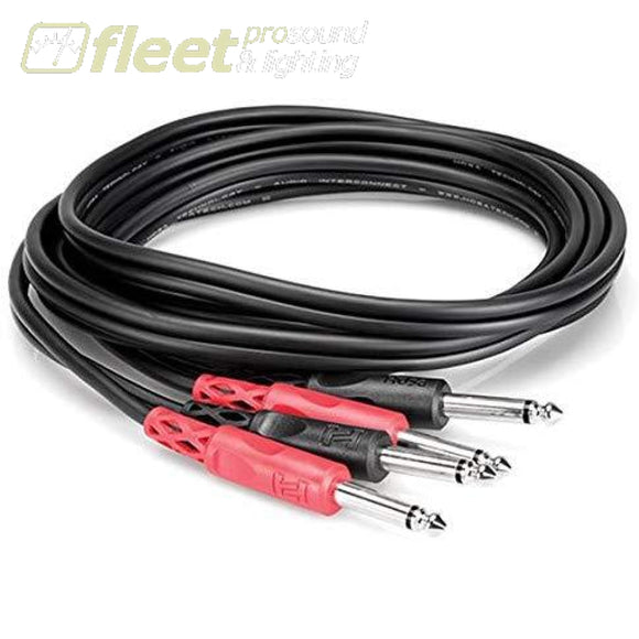 Hosa CPP-206 Dual 1/4 TS to Dual 1/4 TS Stereo Interconnect Cable - 6 Meters(20 FT) PATCH CABLES
