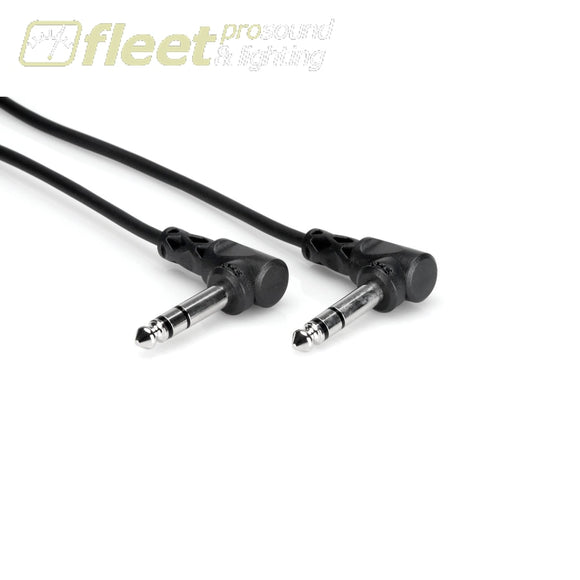 Hosa CSS-103RR - 1/4 in TRS to Right-angle 1/4 in TRS Right Angle Cable. 3’ 1 M PATCH CABLES