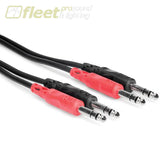 Hosa CSS-203 Dual 1/4 TRS to Dual 1/4 TRS Stereo Interconnect Cable - 3 Meters PATCH CABLES
