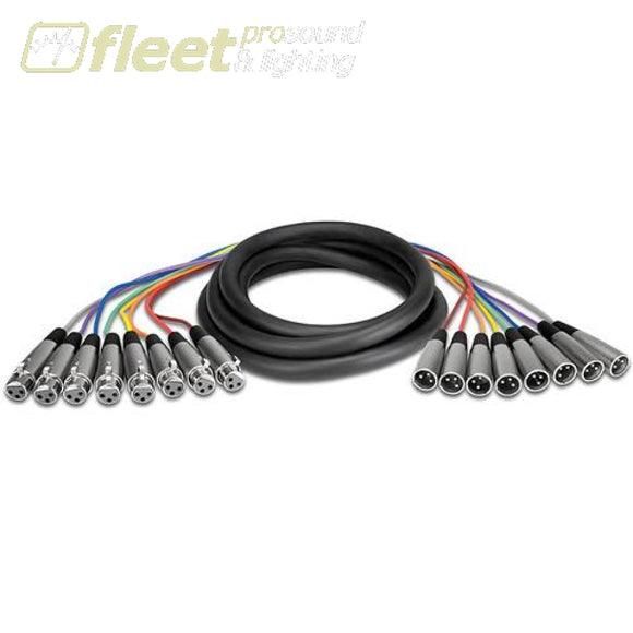 Hosa XLR-805 8-Channel Male 3-Pin XLR to Female 3-Pin XLR Snake Cable - 5 m AUDIO SNAKES