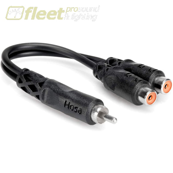 Hosa YRA-104 Y Cable RCA to Dual RCAF PATCH CABLES