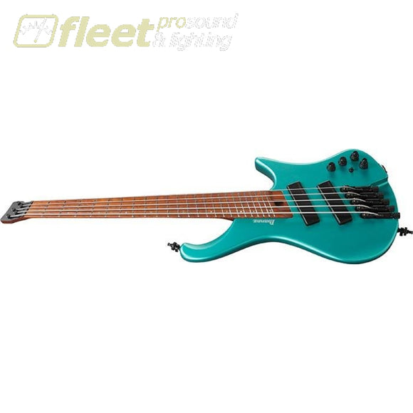 Ibanez EHB1005SMSEMM Ergonomic Headless Bass 5str w/Bag - Emerald Green Metallic Matte 5 STRING BASSES