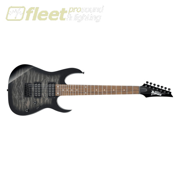 Ibanez GRG7221QATKS GIO RG 6str Electric Guitar - Transparent Black Burst SOLID BODY GUITARS