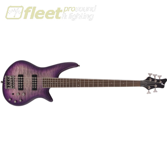 Jackson JS Series Spectra Bass JS3QV Laurel Fingerboard Bass - Purple Phaze (2919914592) 5 STRING BASSES