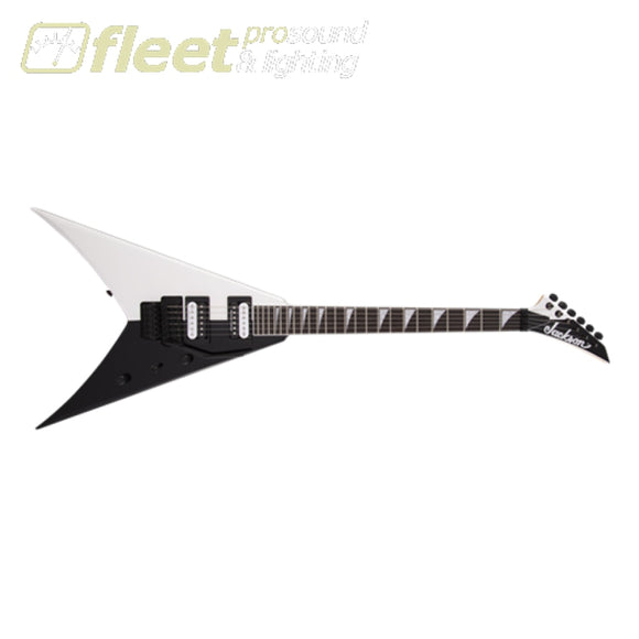 Jackson Pro Series King V KV Two-Face Ebony Fingerboard Guitar - Black and White (2914412573) LOCKING TREMELO GUITARS