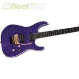 Jackson Pro Series Soloist SL2Q MAH Ebony Fingerboard Guitar - Transparent Purple (2914323592) LOCKING TREMELO GUITARS