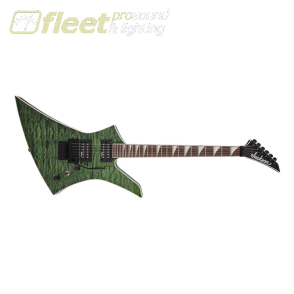 Jackson X Series Kelly KEXQ Laurel Fingerboard Guitar - Transparent Green (2919904587) 7 & 8 STRING GUITARS