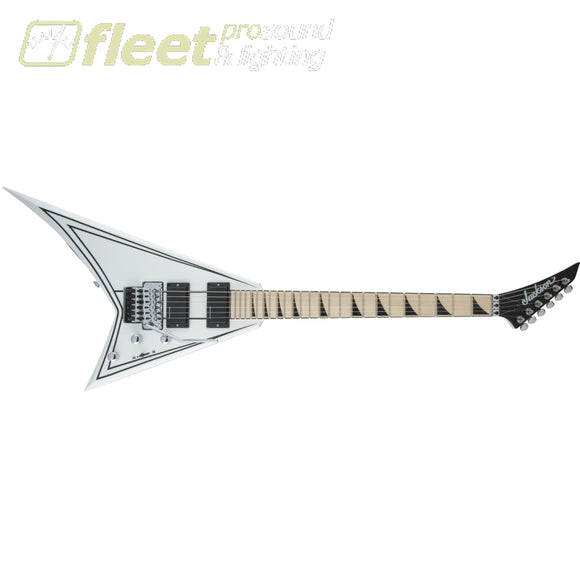 Jackson X Series Rhoads RRX24M Maple Fingerboard Guitar - Snow White with Black Pinstripes (2916322548) LOCKING TREMELO GUITARS