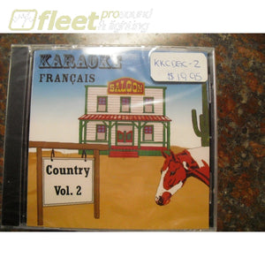 Karaoke Francais Country Vol.2 8 Songs Kkcdgc-2 Karaoke Discs