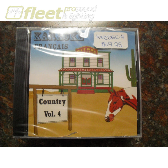 Karaoke Francais Country Vol.4 8 Songs Kkcdgc-4 Karaoke Discs