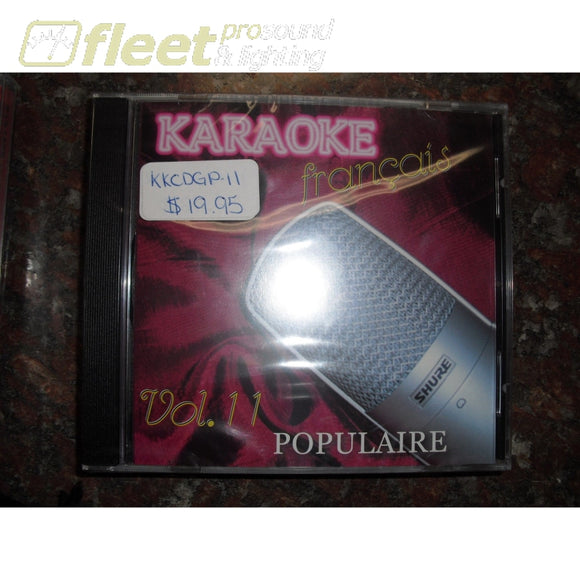 Karaoke Francais Populaires Vol.11 8 Songs Kkcdgp-11 Karaoke Discs