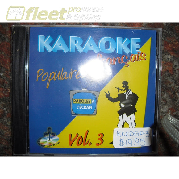 Karaoke Francais Populaires Vol.3 8 Songs Karaoke Discs