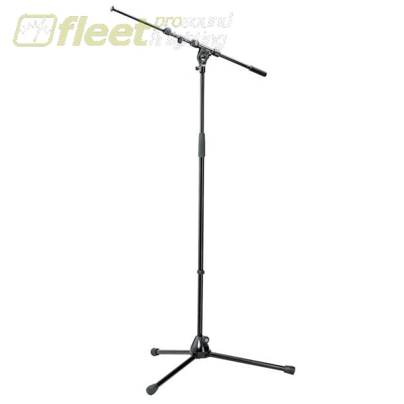 K&M 210/9-BLACK Professional Microphone Stand with Telescoping Boom Arm MIC STANDS