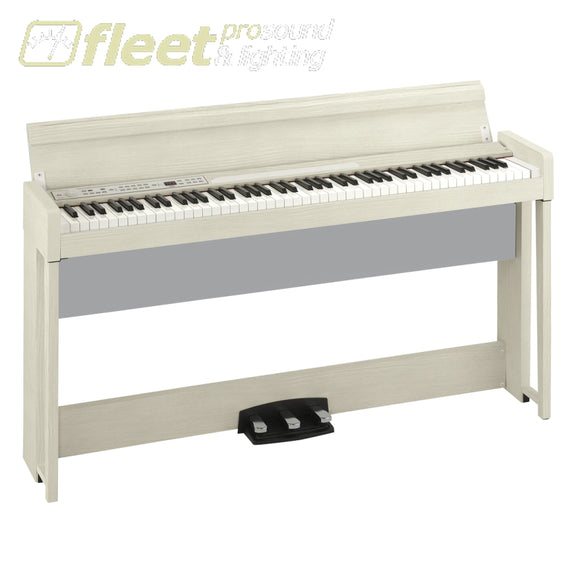 Korg C1AIRWA 88-Key RH3 Concert Piano with Bluetooth Audio Playing Bench included - White Ash DIGITAL PIANOS
