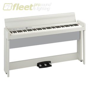 Korg C1Airwh 88-Key Rh3 Concert Piano With Bluetooth Audio Playing Bench Included Digital Pianos
