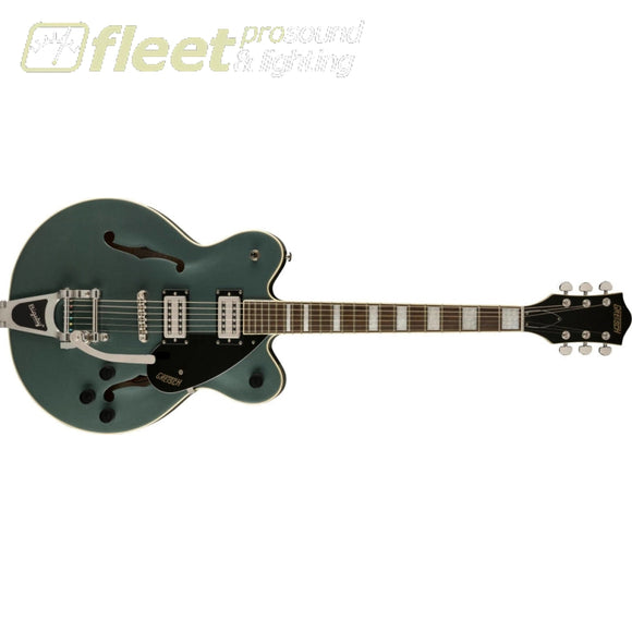 G2622T Streamliner Center Block Double-Cut with Bigsby Laurel Fingerboard - Stirling Green - 2806100542 HOLLOW BODY GUITARS