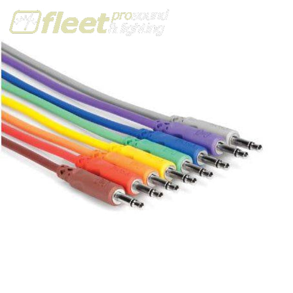 Hosa CMM-830 3.5mm Unbalanced Patch Cables 12’’ (8 Pack) PATCH CABLES