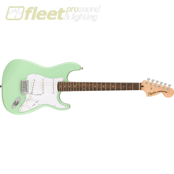 Fender Squier FSR Affinity Series Stratocaster Laurel Fingerboard White Pickguard - Surf Green - 0378000557 SOLID BODY GUITARS