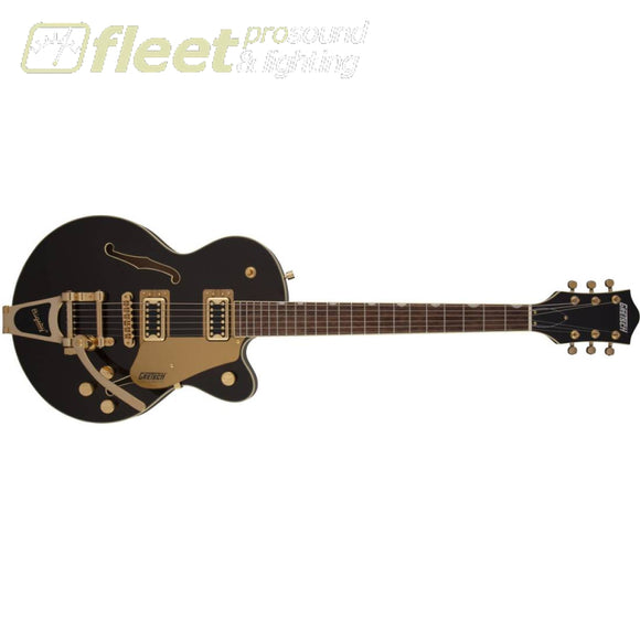 Gretsch Guitars G5655TG Electromatic Center Block Jr. Single-Cut with Bigsby and Gold Hardware Laurel Fingerboard - Black Gold (2509700565) 