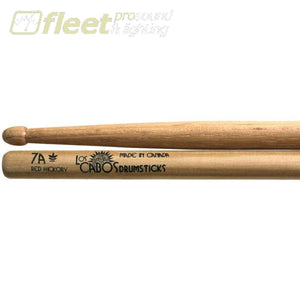 Los Cabos Drumsticks Lcd7Arh 7A Red Hickory Drumsticks Sticks