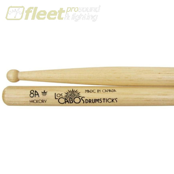 Los Cabos Drumsticks Lcd8Ah 8A Hickory Drumsticks Sticks